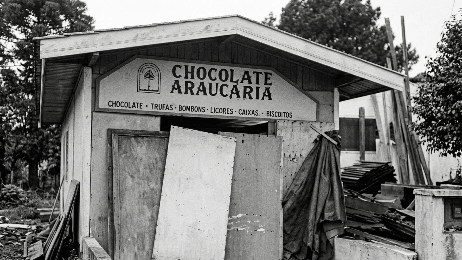 Fachada histórica Chocolate Araucária