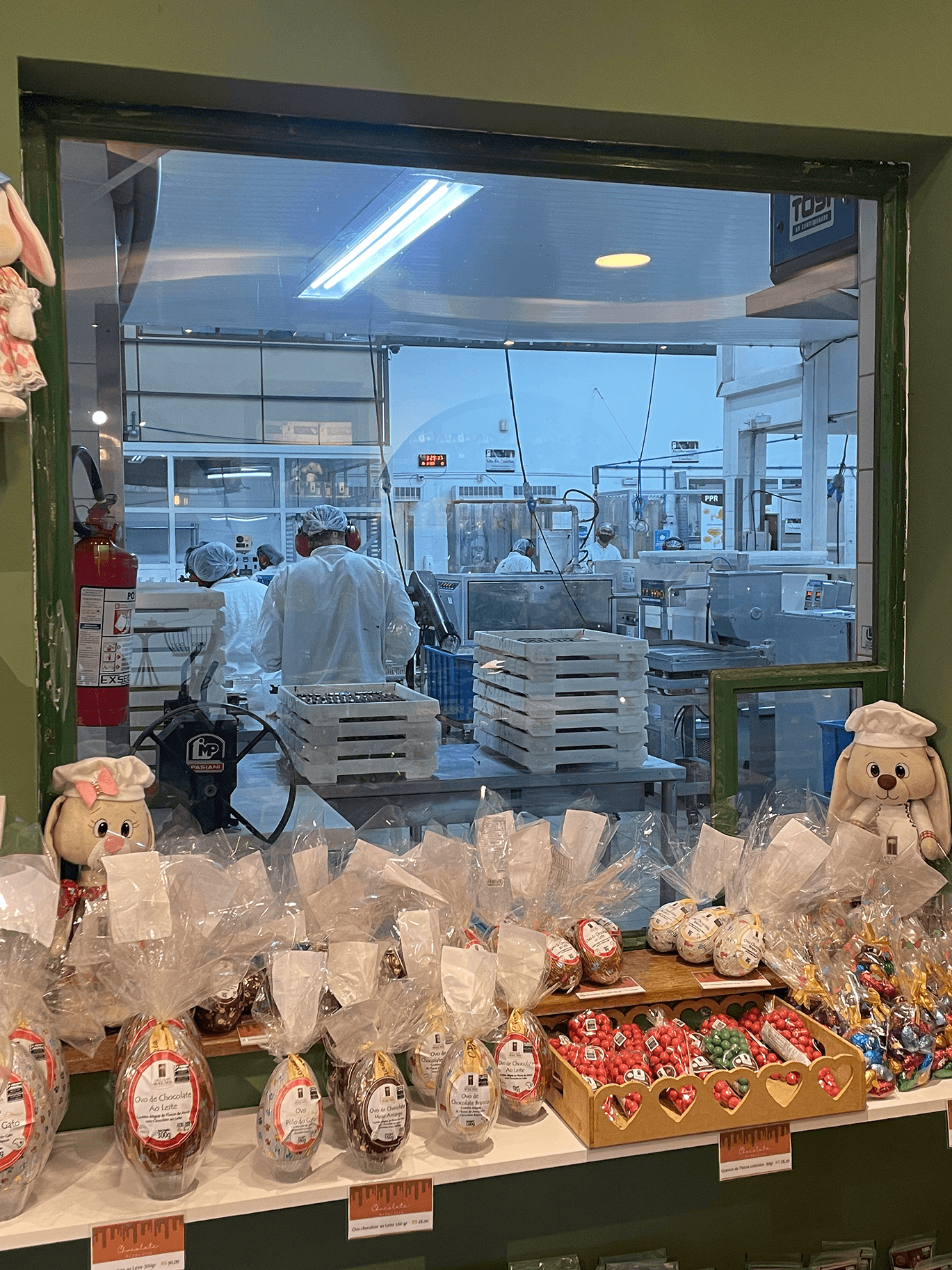 Produção na fábrica
